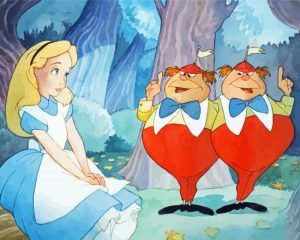 Alice And Tweedledee And Tweedledum Diamond Painting