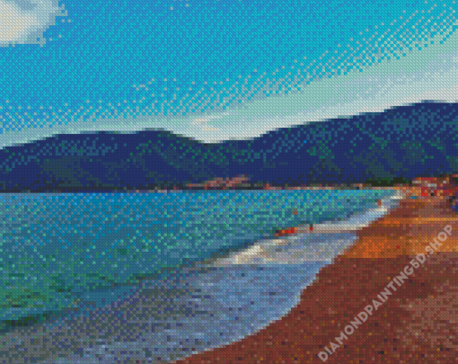 Asprovaltva Greece Beach Diamond Painting