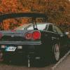 Black Nissan Skyline R34 Diamond Painting