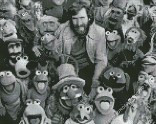 Black And White Henson Muppets Diamond Painting