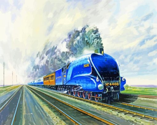 Blue Mallard Train Diamond Painting