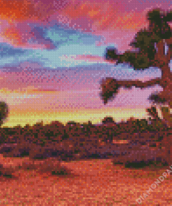 California Desert Sunset Diamond Painting