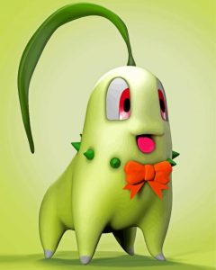 Chikorita Pokemon Character Diamond Painting