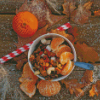 Clementine With Dry Fruits In Bowl Diamond Painting