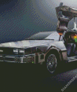 Cool Back To The Future Car Diamond Painting