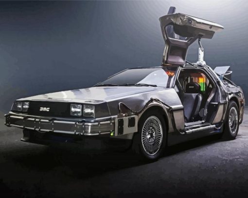 Cool Back To The Future Car Diamond Painting