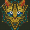 Cool Cat Mandala Diamond Painting