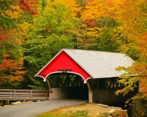 Covered Bridge Diamond Painting