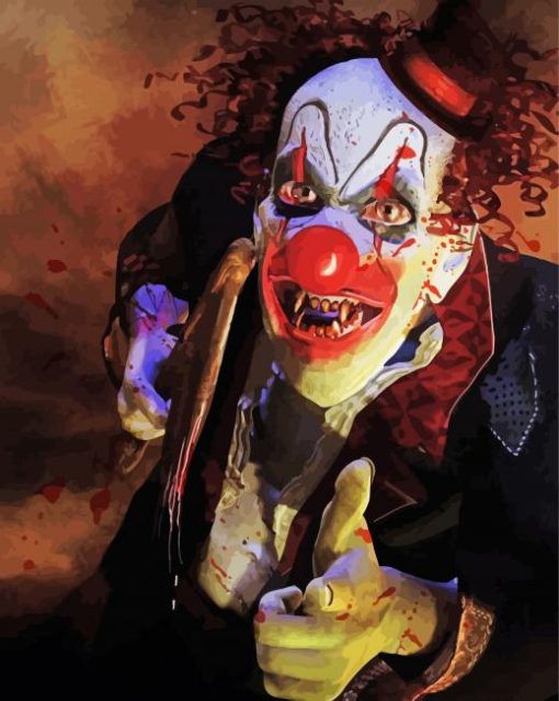 Creepy Killer Clown Diamond Painting