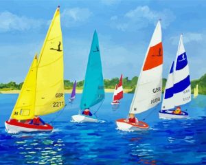 Dinghy Sailing Diamond Painting