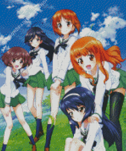 Girls And Panzer Characters Diamond Painting