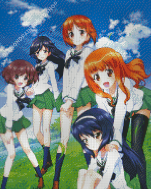 Girls And Panzer Characters Diamond Painting