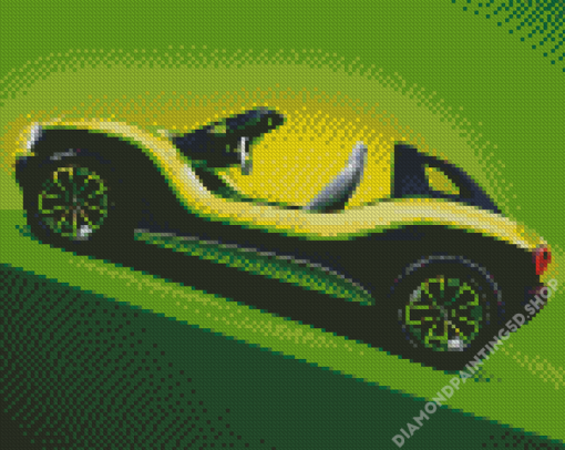 Green Beach Buggy Diamond Painting