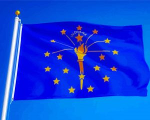 Indiana Flag Diamond Painting