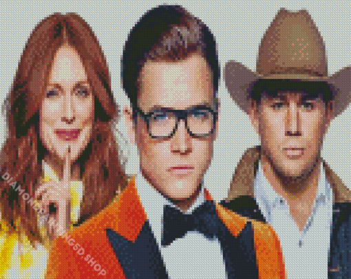 Kingsman Golden Circle Illustration Diamond Painting