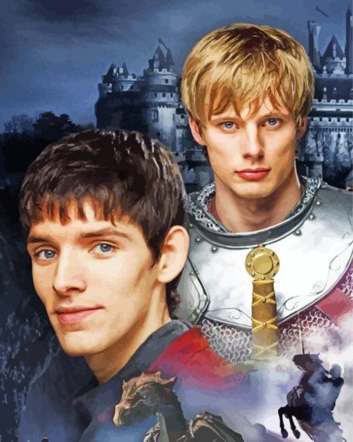 Merlin And Arthur Poster Diamond Painting