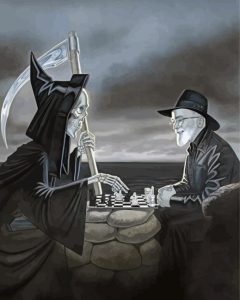 Monochrome Terry Pratchett Diamond Painting