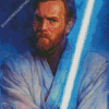 Obi Wan Illustration Diamond Painting