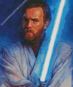 Obi Wan Illustration Diamond Painting