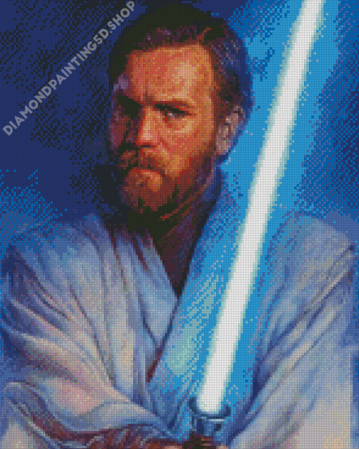 Obi Wan Illustration Diamond Painting