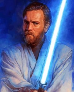 Obi Wan Illustration Diamond Painting