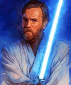 Obi Wan Illustration Diamond Painting