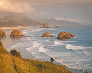 Oregon Coast Town Diamond Painting