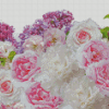 Pink And White Flowers Lilac Flowers Diamond Painting