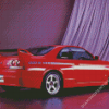 Red Skyline car Diamond Painting