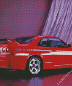 Red Skyline car Diamond Painting