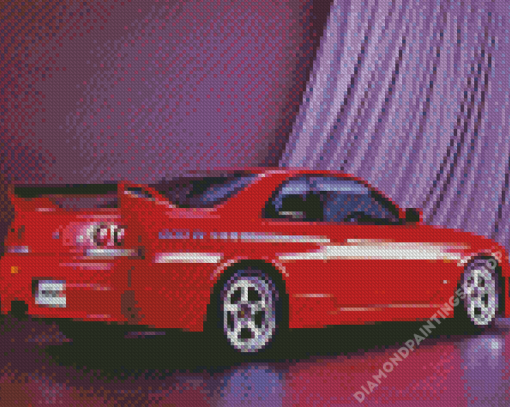 Red Skyline car Diamond Painting