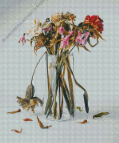 Sad Wilted Flower Diamond Painting