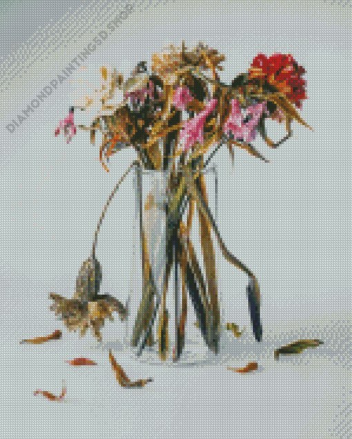 Sad Wilted Flower Diamond Painting