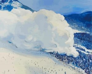 Snow Avalanche Art Diamond Painting