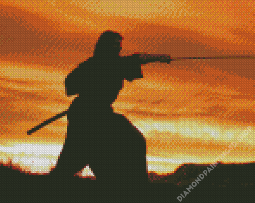 The Last Samurai Silhouette Diamond Painting