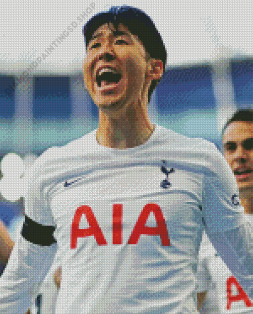 The South Korean Footballer Son Heung Min Diamond Painting