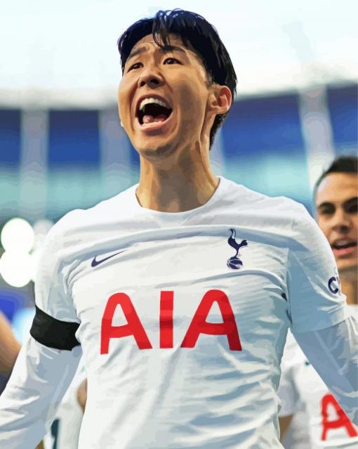 The South Korean Footballer Son Heung Min Diamond Painting
