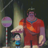 Vanellope And Ralph Diamond Painting