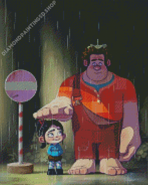 Vanellope And Ralph Diamond Painting