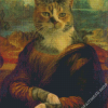 Vintage Cat Mona Lisa Diamond Painting