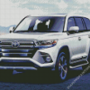 White Toyota Landcuiser Car Diamond Painting