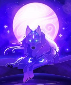 Wolf Moon Spirit Diamond Painting