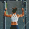 Woman Doing Weight Lifting Diamond Painting