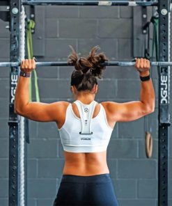 Woman Doing Weight Lifting Diamond Painting