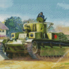 WW2 Tank Military Diamond Painting