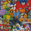 80s Cartoons Diamond Painting