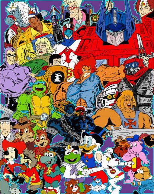 80s Cartoons Diamond Painting