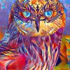 Abstract Owl Bird Art Diamond Painting
