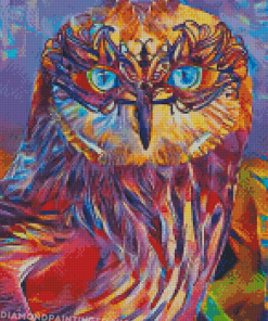 Abstract Owl Bird Art Diamond Painting