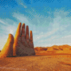 Atacama Desert Hand Statue Diamond Painting